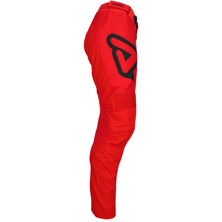 Acerbis MX TRACK INC. Motocross Enduro Pants Red Black