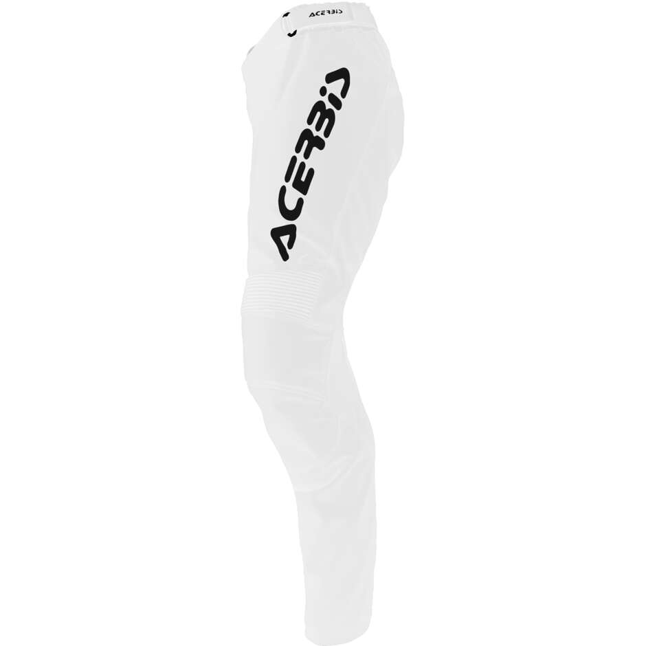 Acerbis MX TRACK INC. Motocross Enduro Pants White Black