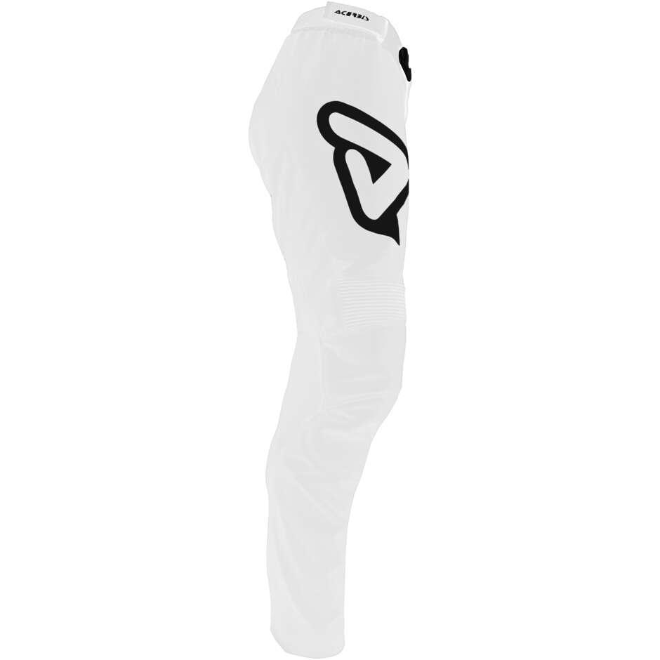 Acerbis MX TRACK INC. Motocross Enduro Pants White Black