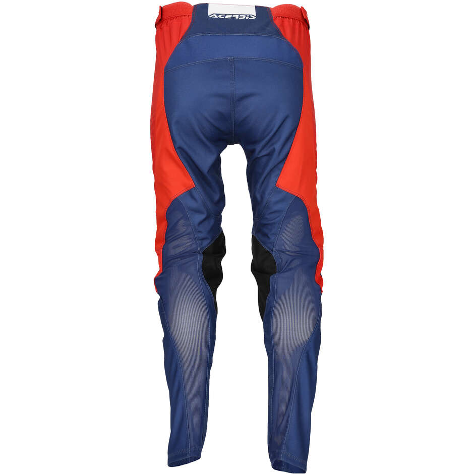 Acerbis MX TRACK INC. Red/Blue Cross Enduro Motorcycle Pants