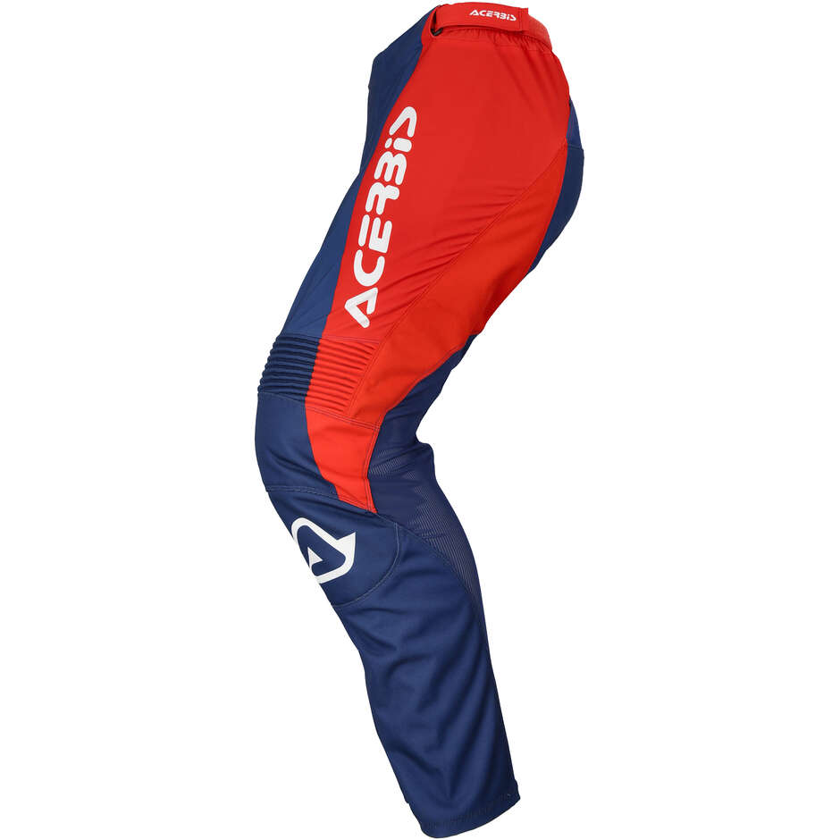 Acerbis MX TRACK INC. Red/Blue Cross Enduro Motorcycle Pants