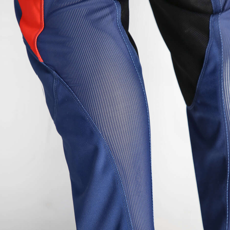 Acerbis MX TRACK INC. Red/Blue Cross Enduro Motorcycle Pants