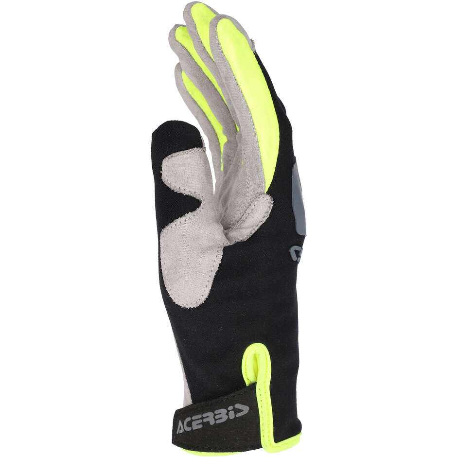 Acerbis MX-WP 2.0 Motocross Gloves Black Fluorescent Yellow