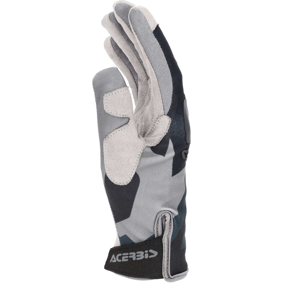 Acerbis MX-WP 2.0 Motocross-Handschuhe Hellgrau Dunkelgrau