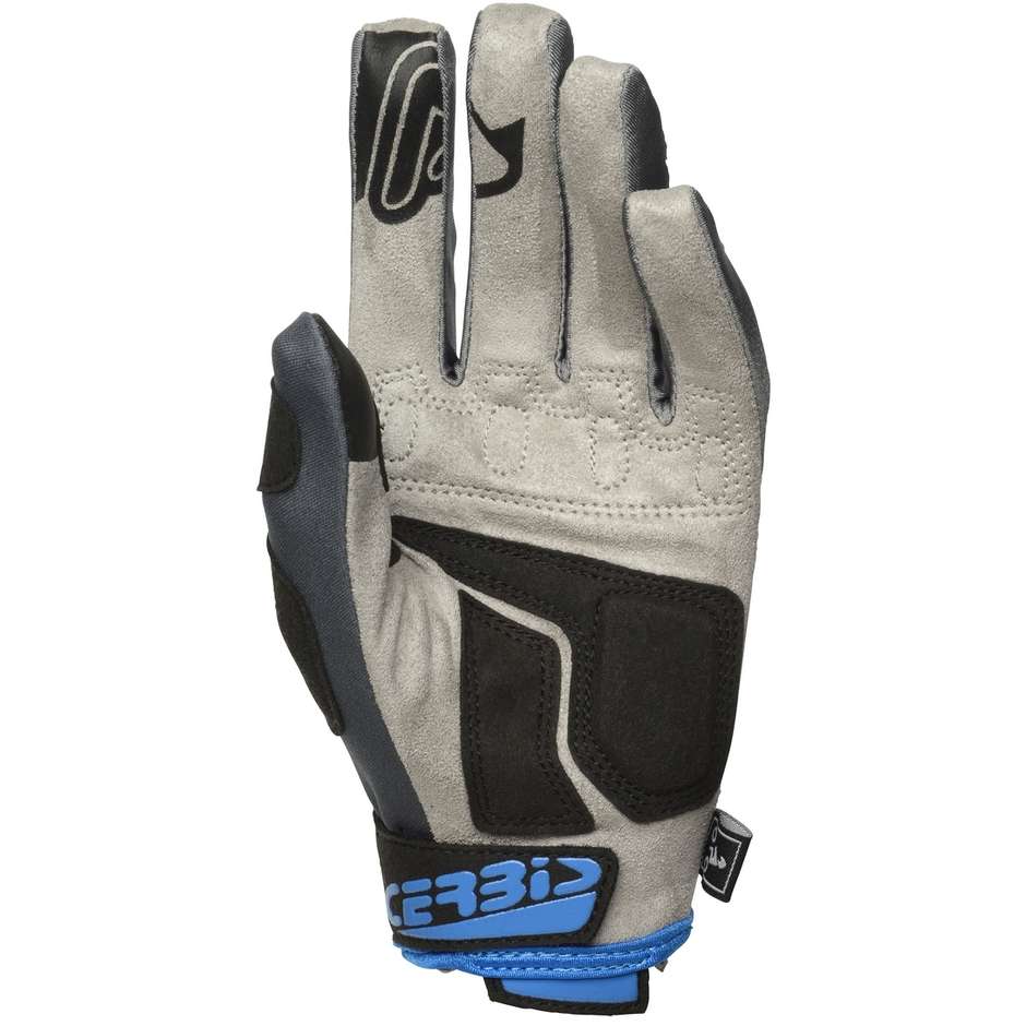 Acerbis MX XH Blue Gray Cross Enduro Motorcycle Gloves