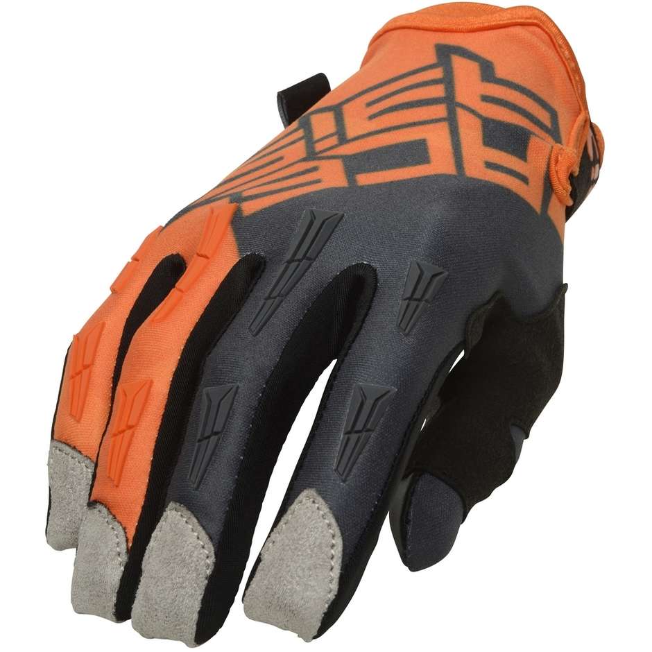 Acerbis MX XH Orange Gray Cross Enduro Motorcycle Gloves