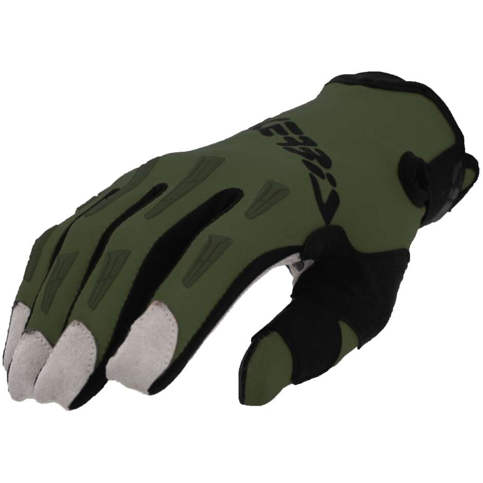 Acerbis MX XP 2.0 Militärgrüne Moto-Cross-Handschuhe