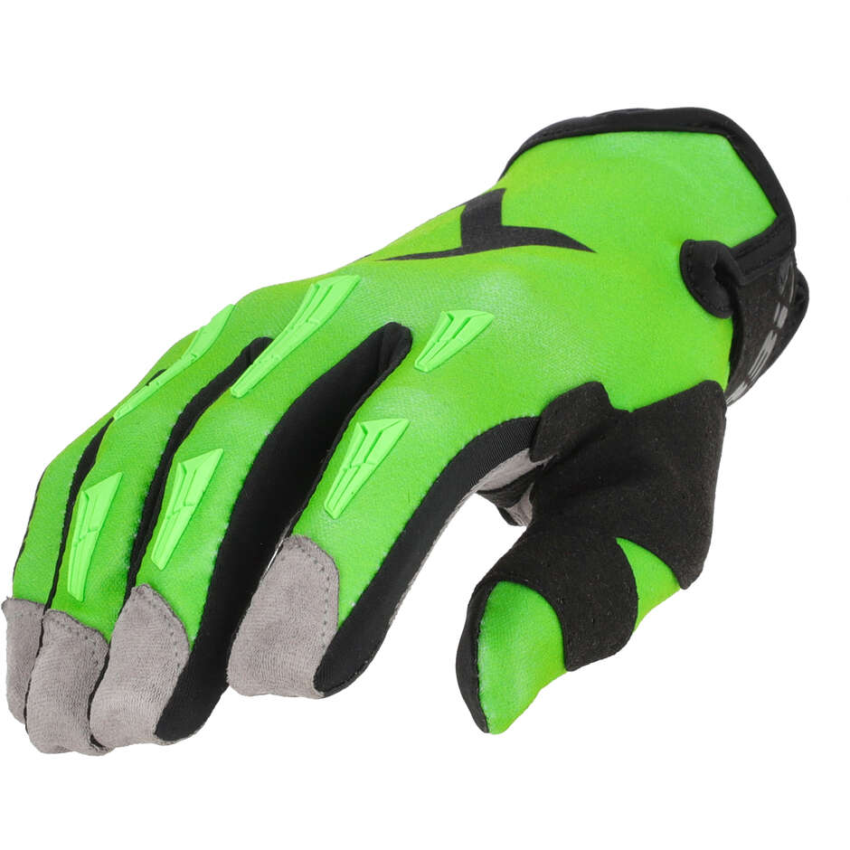 Acerbis MX XP 2.0 Motocross-Handschuhe, fluoreszierendes Grün/Schwarz
