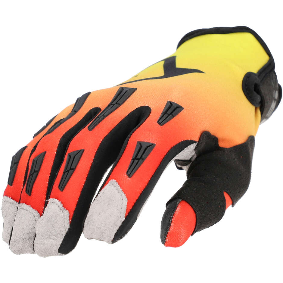 Acerbis MX XP 2.0 Motocross-Handschuhe Schwarz Gelb