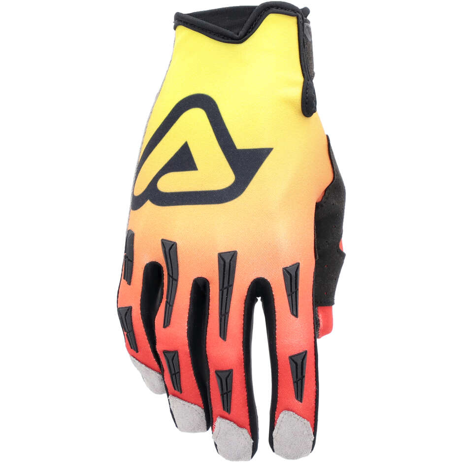 Acerbis MX XP 2.0 Motocross-Handschuhe Schwarz Gelb