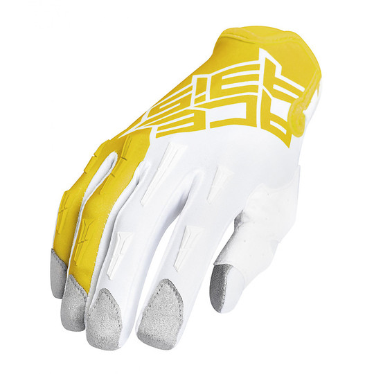 Acerbis MX XP Cross Enduro Motorcycle Gloves Yellow White