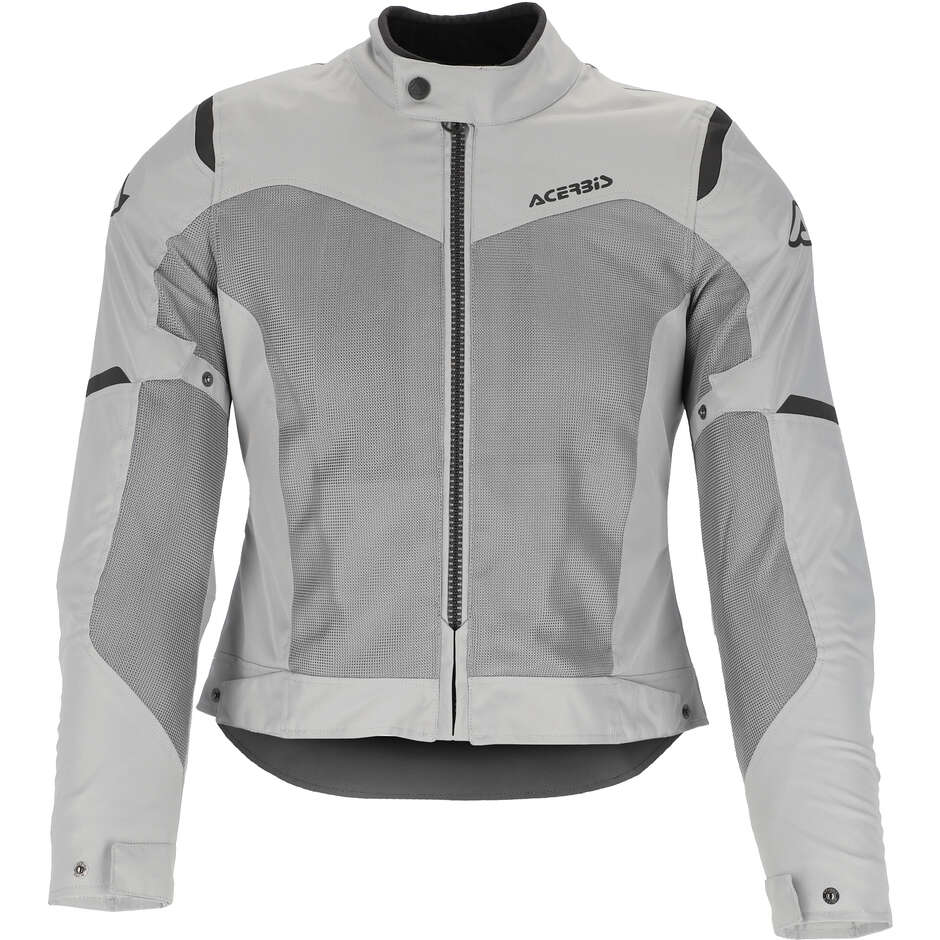 Acerbis Neue RAMSEY LADY My Vented 2.0 Damen-Sommer-Motorradjacke aus Stoff, Grau
