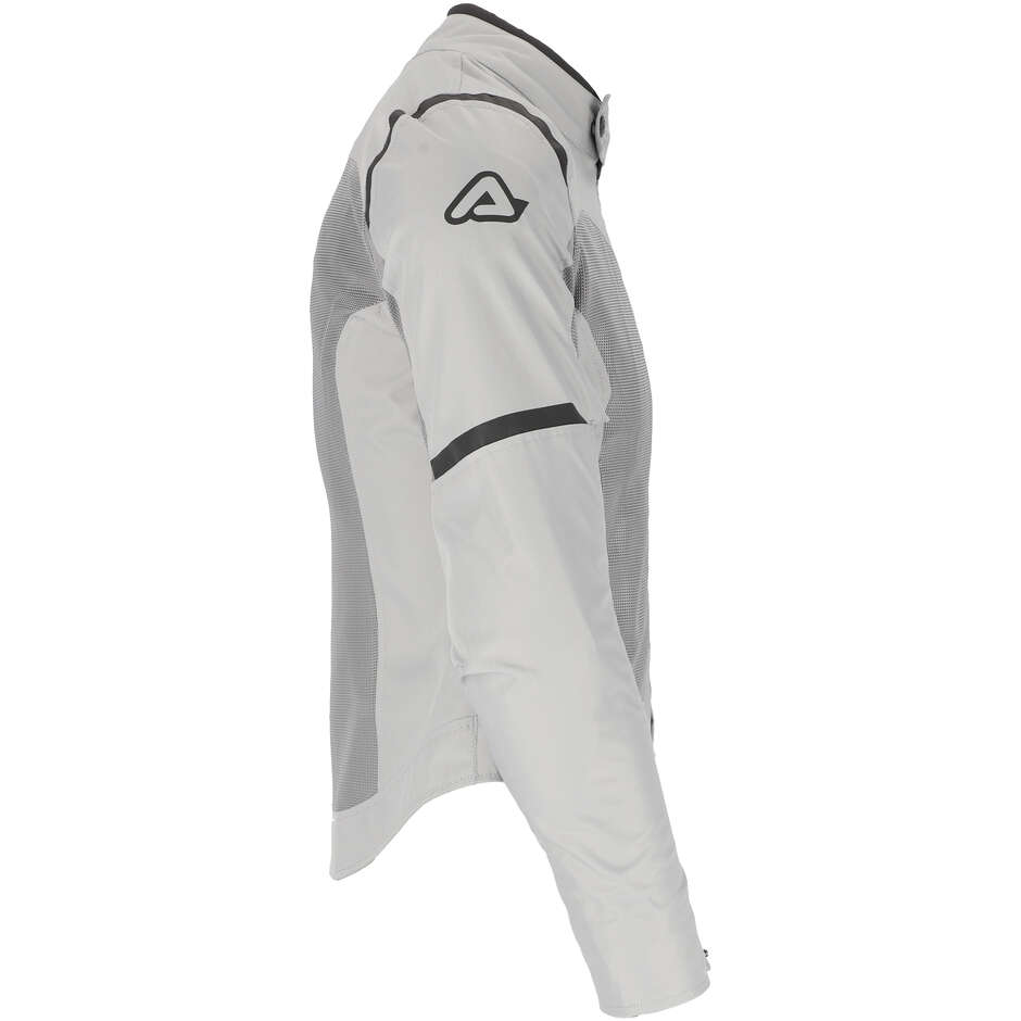 Acerbis Neue RAMSEY LADY My Vented 2.0 Damen-Sommer-Motorradjacke aus Stoff, Grau