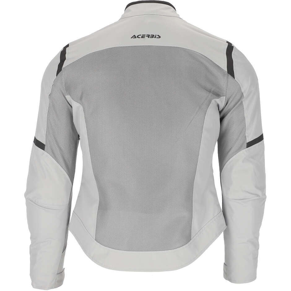 Acerbis Neue RAMSEY LADY My Vented 2.0 Damen-Sommer-Motorradjacke aus Stoff, Grau