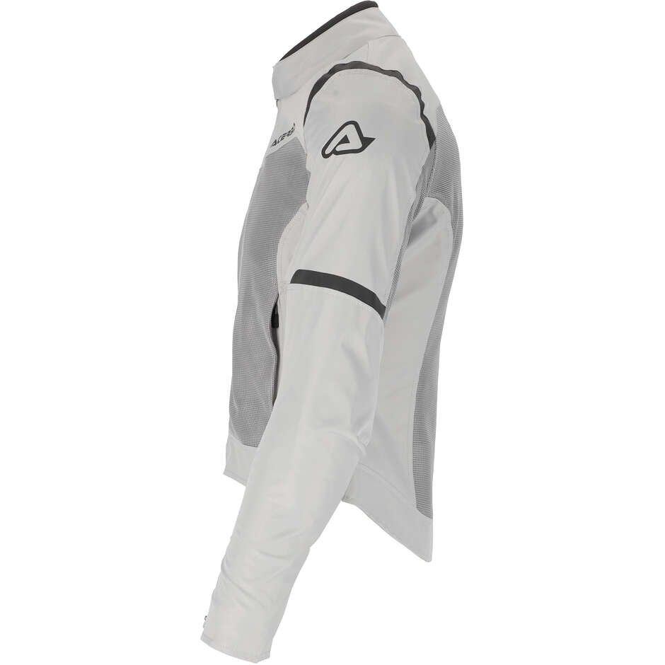 Acerbis Neue RAMSEY LADY My Vented 2.0 Damen-Sommer-Motorradjacke aus Stoff, Grau