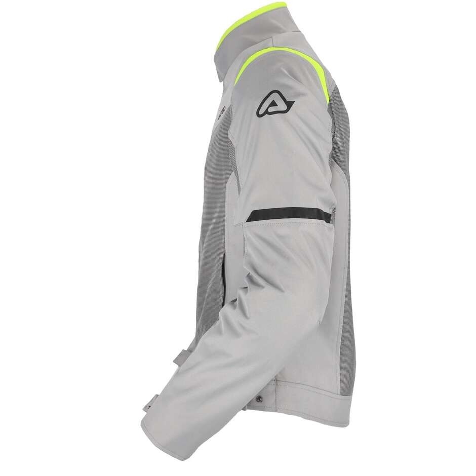 Acerbis Neue RAMSEY My Vented 2.0 CE Perforierte Sommer-Motorradjacke Grau Gelb