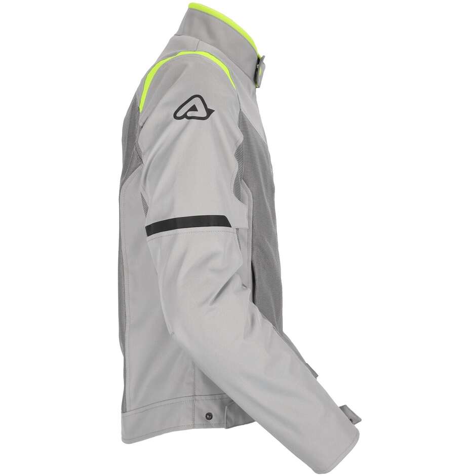 Acerbis Neue RAMSEY My Vented 2.0 CE Perforierte Sommer-Motorradjacke Grau Gelb