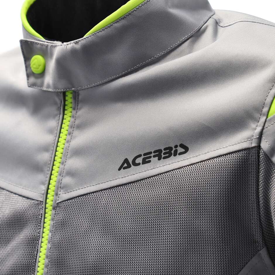Acerbis Neue RAMSEY My Vented 2.0 CE Perforierte Sommer-Motorradjacke Grau Gelb