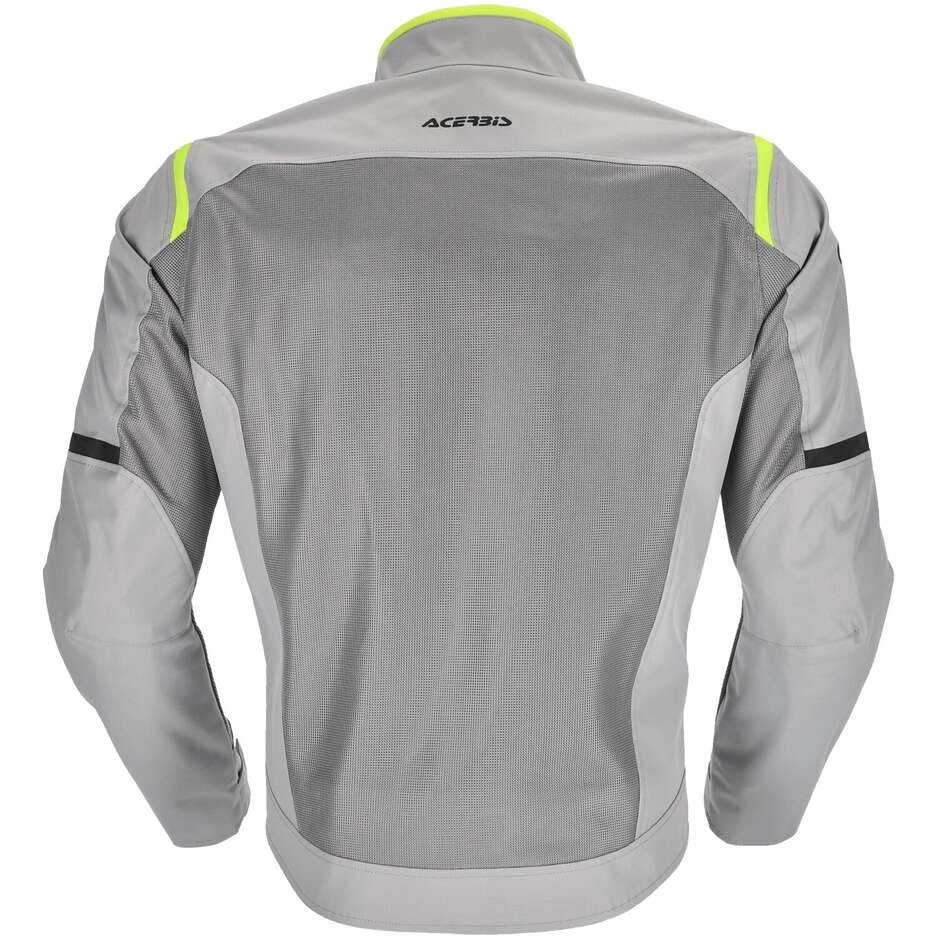 Acerbis Neue RAMSEY My Vented 2.0 CE Perforierte Sommer-Motorradjacke Grau Gelb
