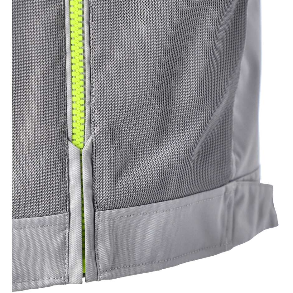 Acerbis Neue RAMSEY My Vented 2.0 CE Perforierte Sommer-Motorradjacke Grau Gelb