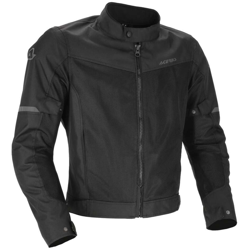 Acerbis Neue RAMSEY My Vented 2.0 CE Perforierte Sommer-Motorradjacke Schwarz