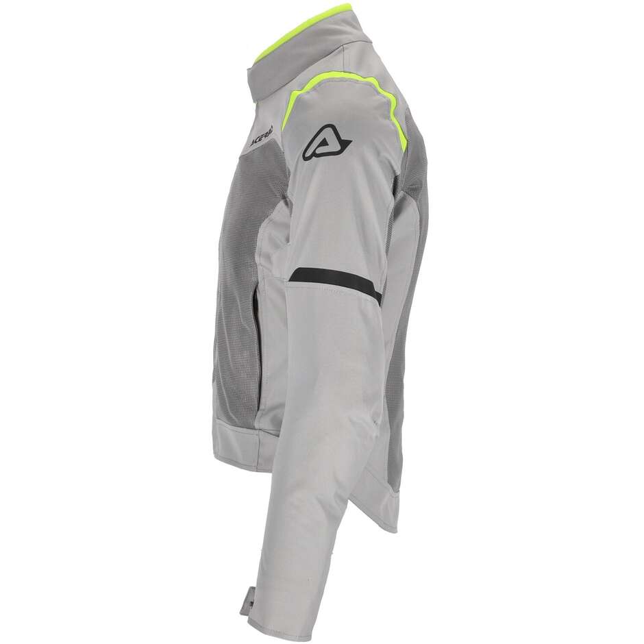Acerbis New RAMSEY LADY My Vented 2.0 Summer Fabric Women's Motorcycle Jacket Grey Yellow
