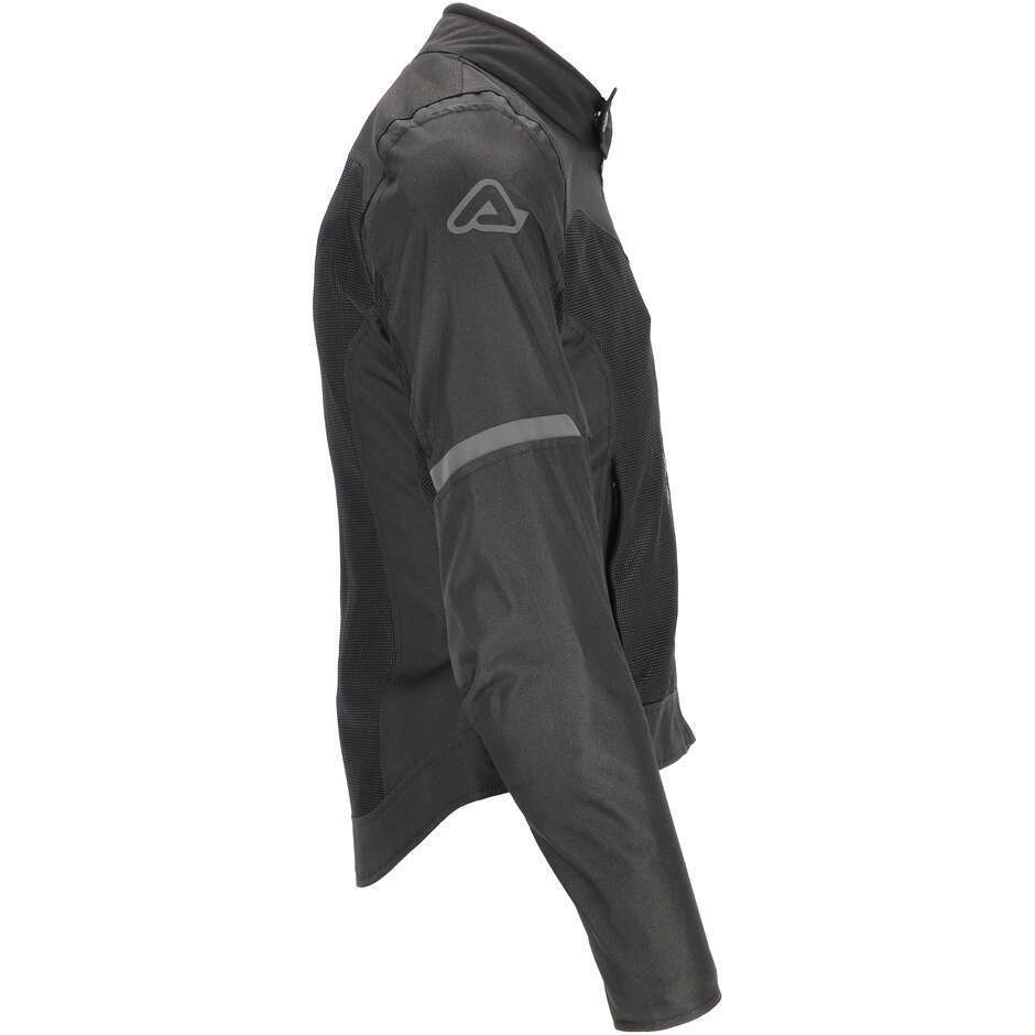 Acerbis New RAMSEY LADY My Vented 2.0 Veste de moto pour femme noire en tissu d'été