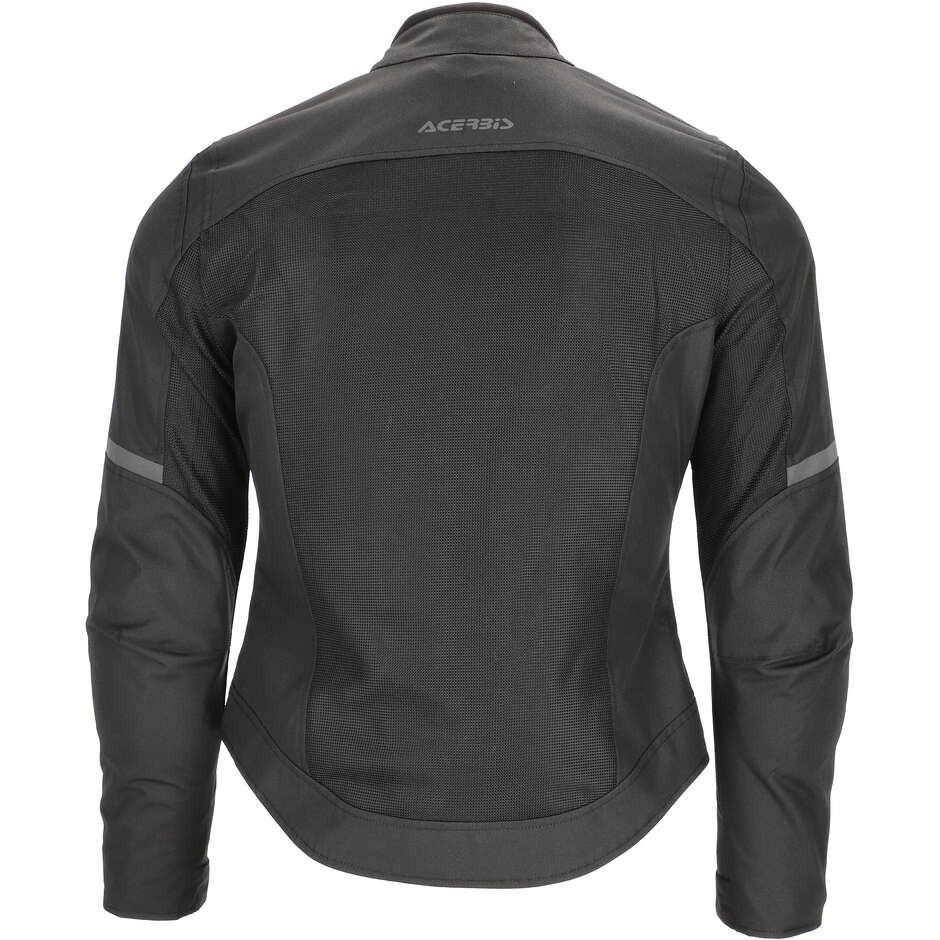 Acerbis New RAMSEY LADY My Vented 2.0 Veste de moto pour femme noire en tissu d'été