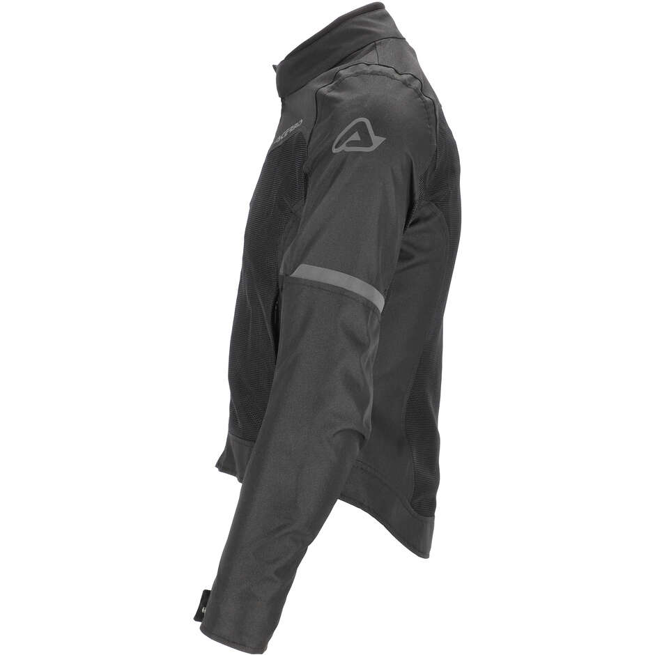 Acerbis New RAMSEY LADY My Vented 2.0 Veste de moto pour femme noire en tissu d'été