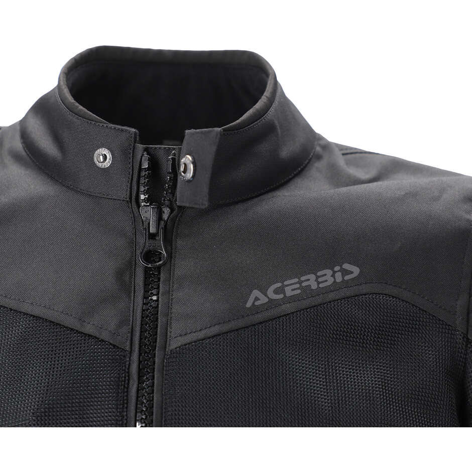 Acerbis New RAMSEY LADY My Vented 2.0 Veste de moto pour femme noire en tissu d'été