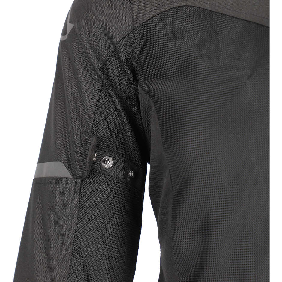 Acerbis New RAMSEY LADY My Vented 2.0 Veste de moto pour femme noire en tissu d'été