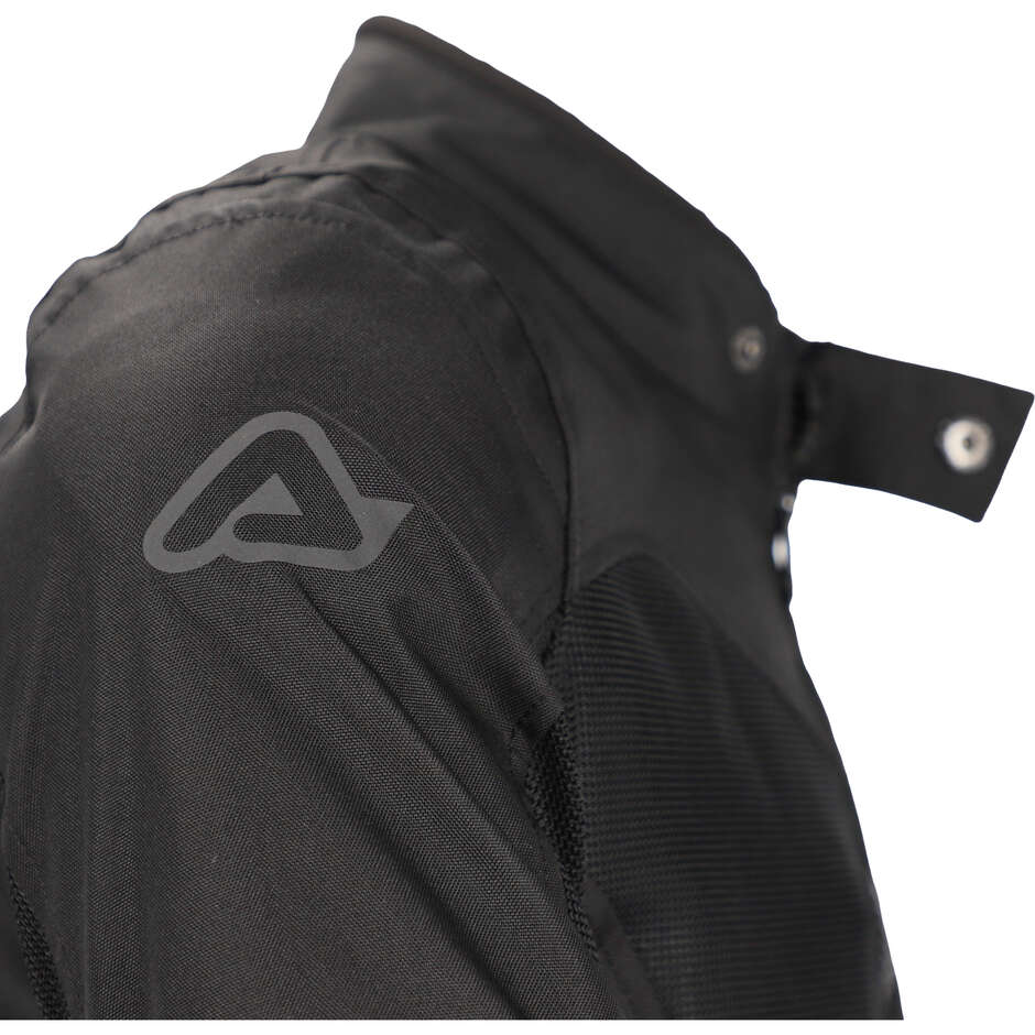 Acerbis New RAMSEY LADY My Vented 2.0 Veste de moto pour femme noire en tissu d'été