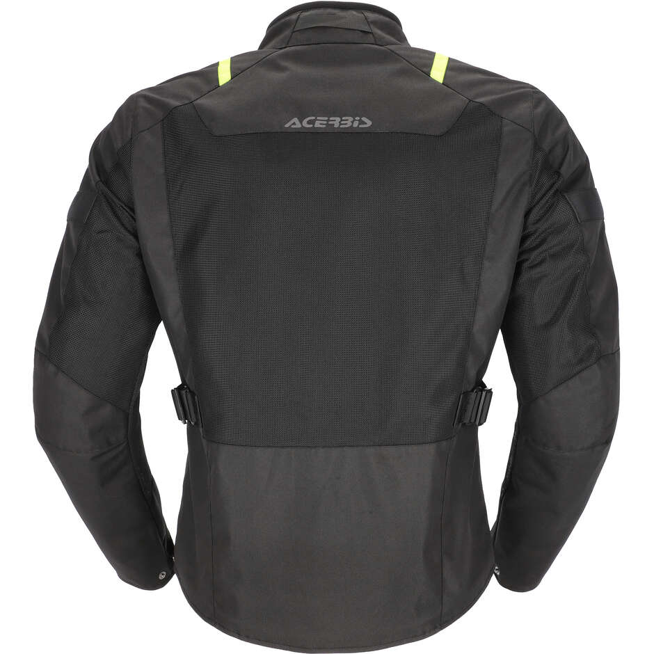 Acerbis New RAMSEY LONG CE Perforated Summer Motorcycle Jacket Black Yellow
