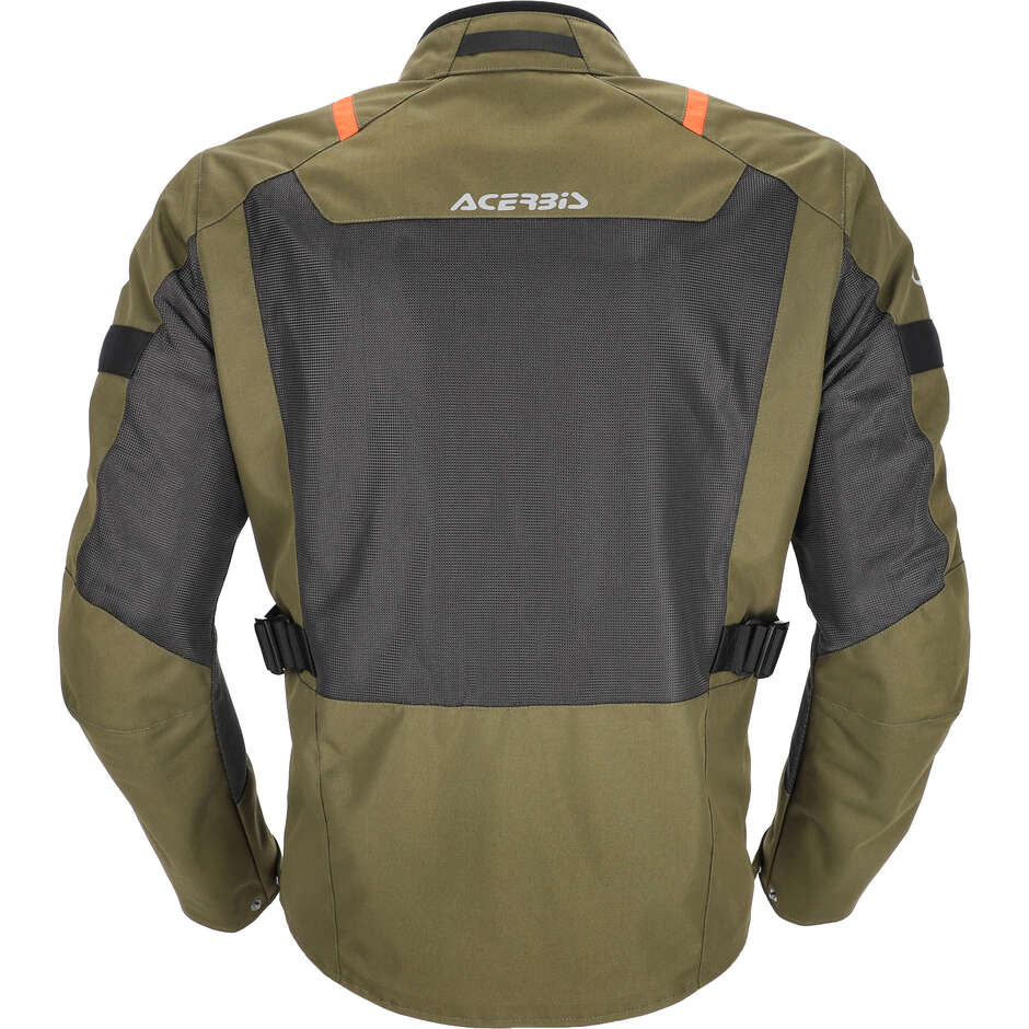 Acerbis New RAMSEY LONG CE  Perforated Summer Motorcycle Jacket Green Orange