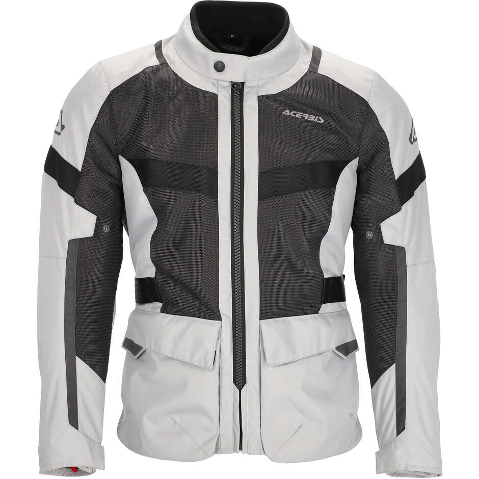 Acerbis New RAMSEY LONG LADY Women's Perforated Summer Motorcycle Jacket Grey Black
