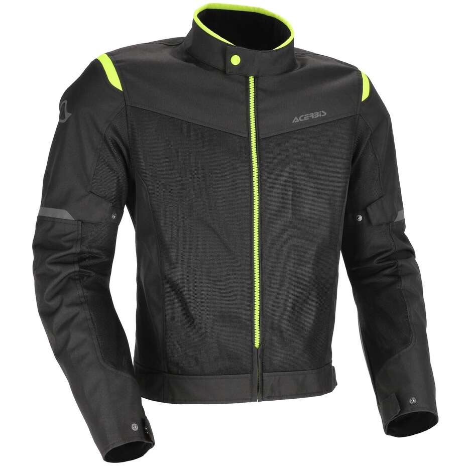 Acerbis New RAMSEY My Vented 2.0 CE Perforated Summer Motorcycle Jacket Black Yellow