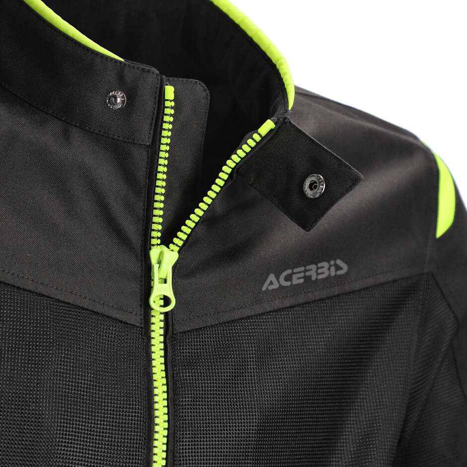 Acerbis New RAMSEY My Vented 2.0 CE Perforated Summer Motorcycle Jacket Black Yellow
