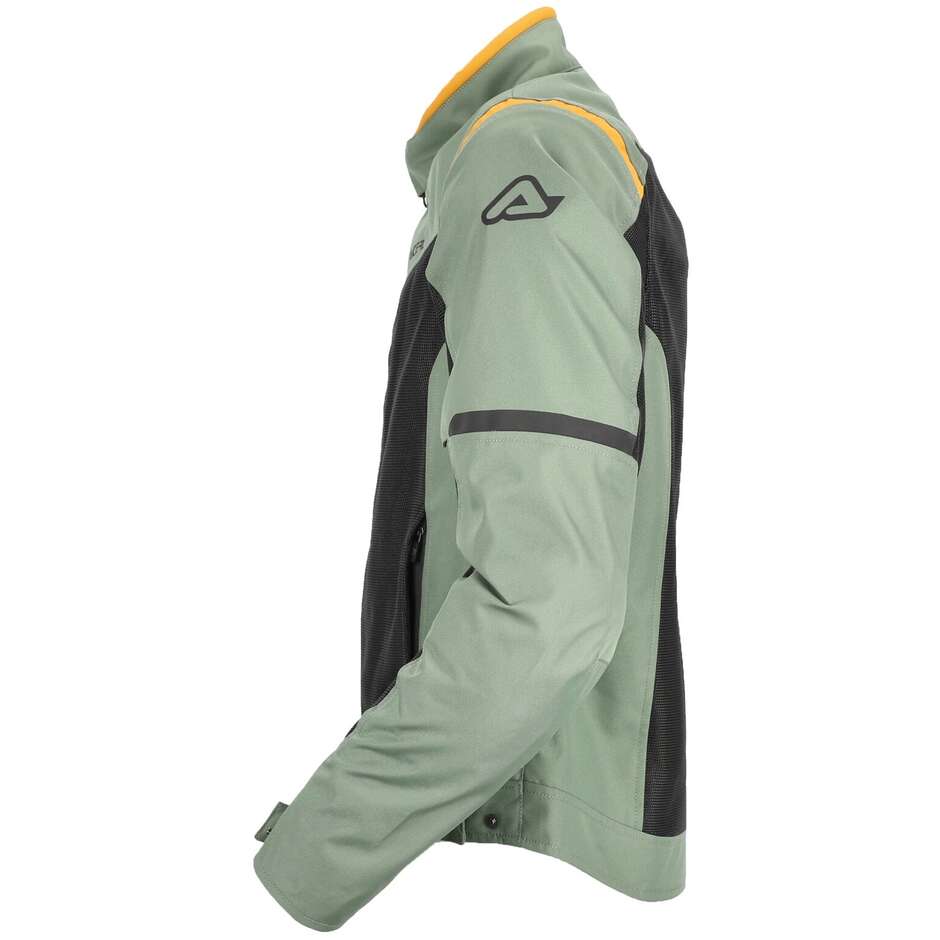 Acerbis New RAMSEY My Vented 2.0 CE Veste de moto d'été perforée vert jaune