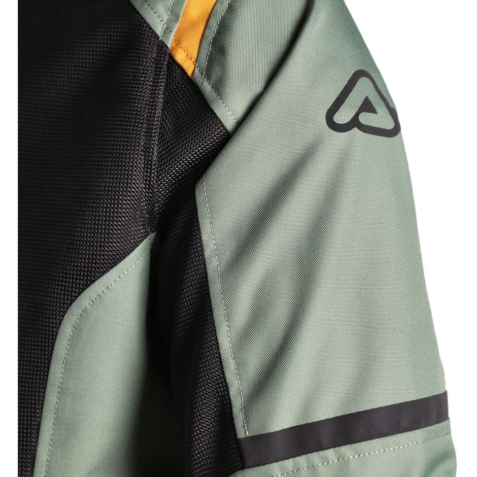 Acerbis New RAMSEY My Vented 2.0 CE Veste de moto d'été perforée vert jaune