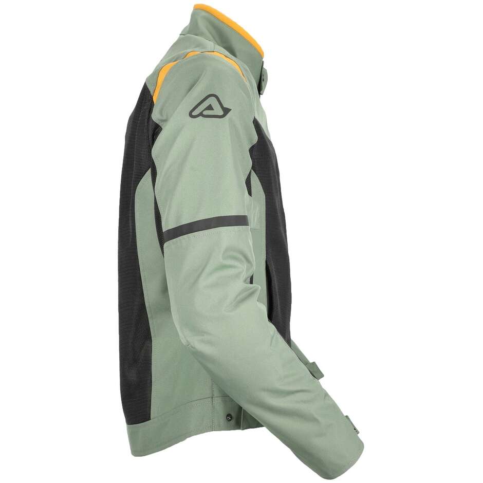 Acerbis New RAMSEY My Vented 2.0 CE Veste de moto d'été perforée vert jaune