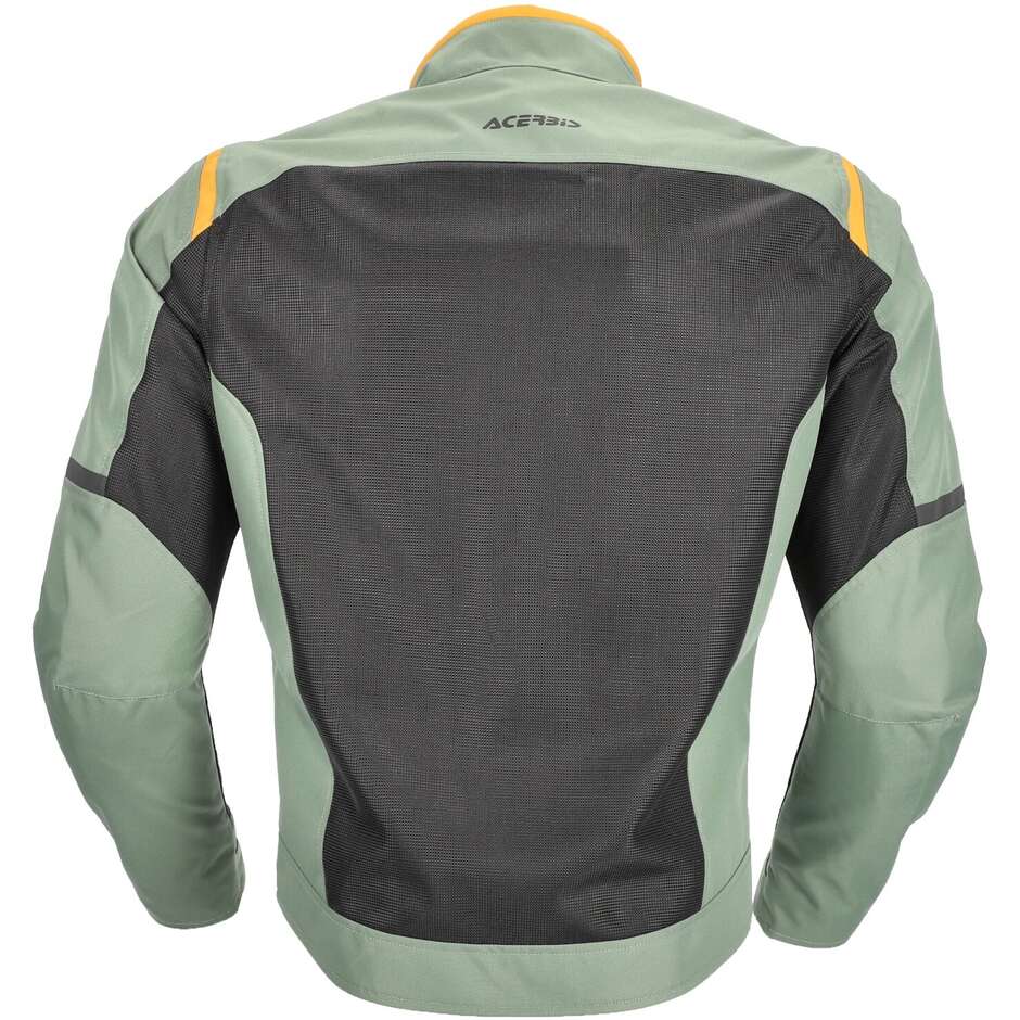 Acerbis New RAMSEY My Vented 2.0 CE Veste de moto d'été perforée vert jaune