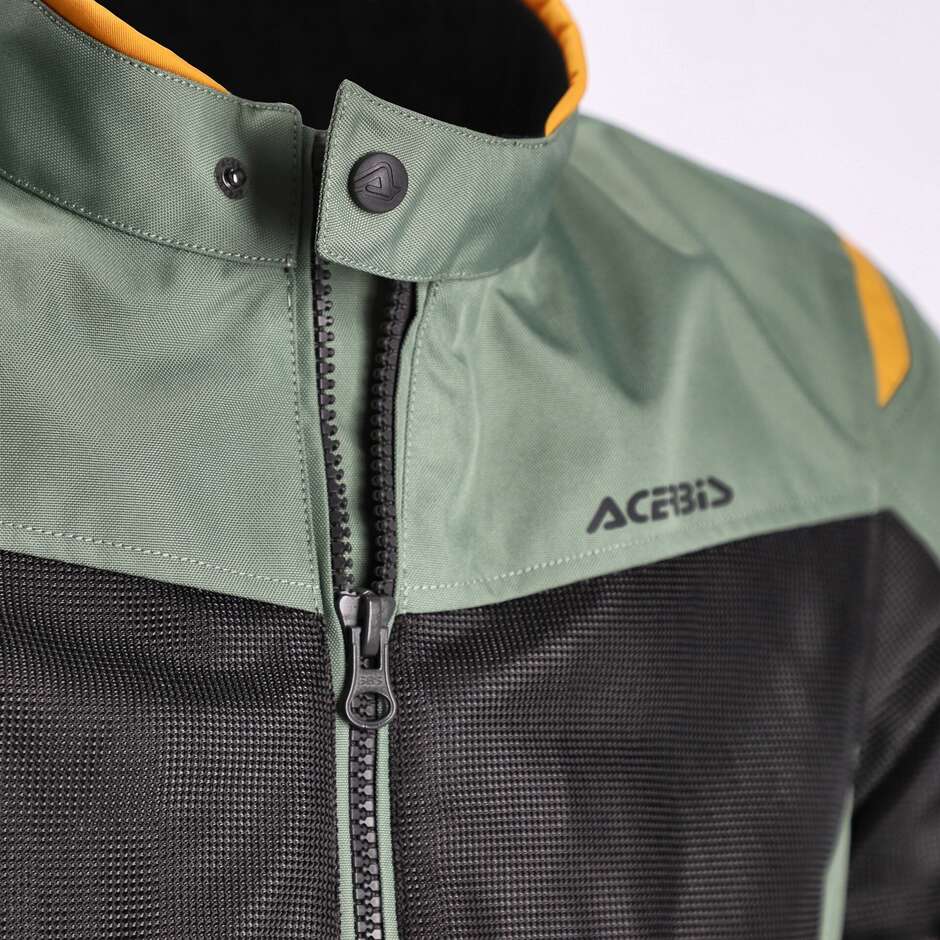Acerbis New RAMSEY My Vented 2.0 CE Veste de moto d'été perforée vert jaune