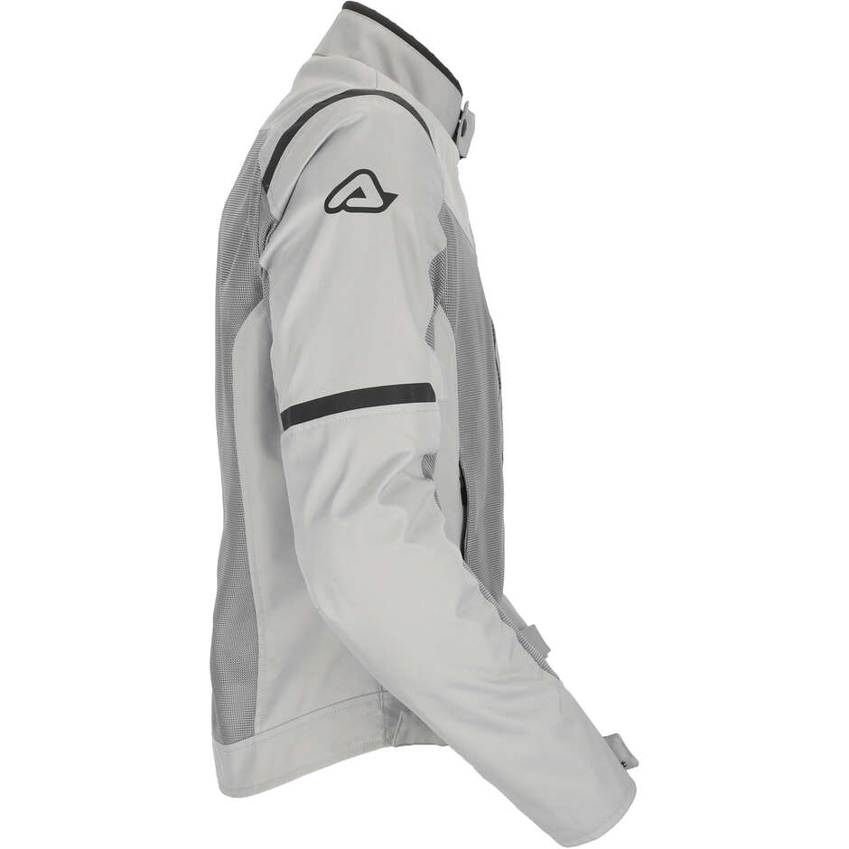 Acerbis New RAMSEY My Vented 2.0 CE Veste de moto perforée d'été Gris clair