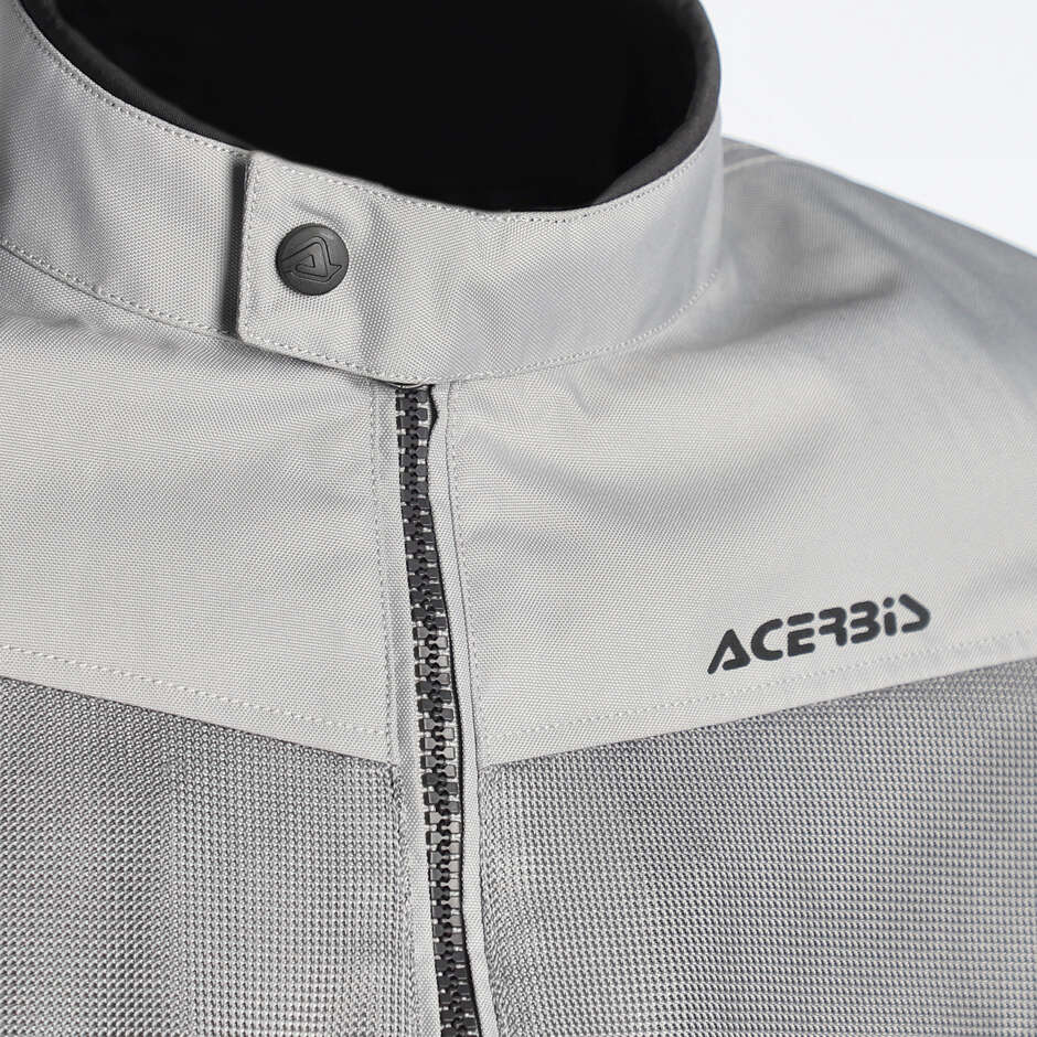 Acerbis New RAMSEY My Vented 2.0 CE Veste de moto perforée d'été Gris clair