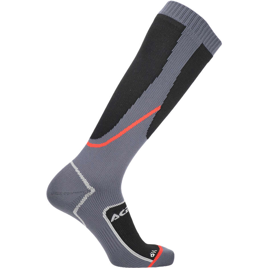 Acerbis NO-WET Waterproof Sports Socks Black Gray