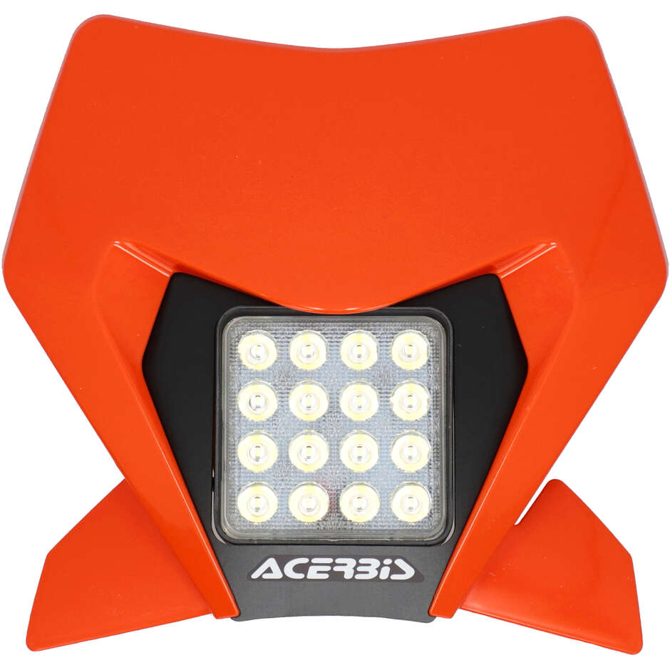 Acerbis Orange VSL Headlight Mask For KTM Models in Description