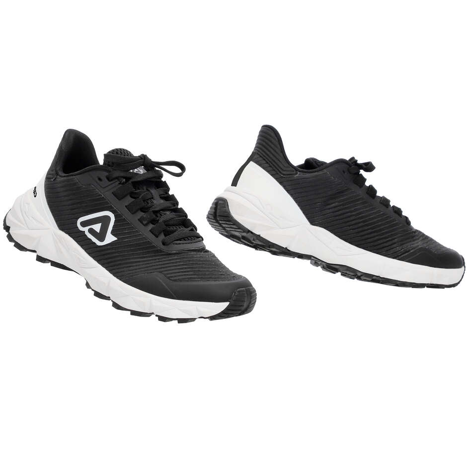 Acerbis Paddock Schuhe Schwarz Weiß