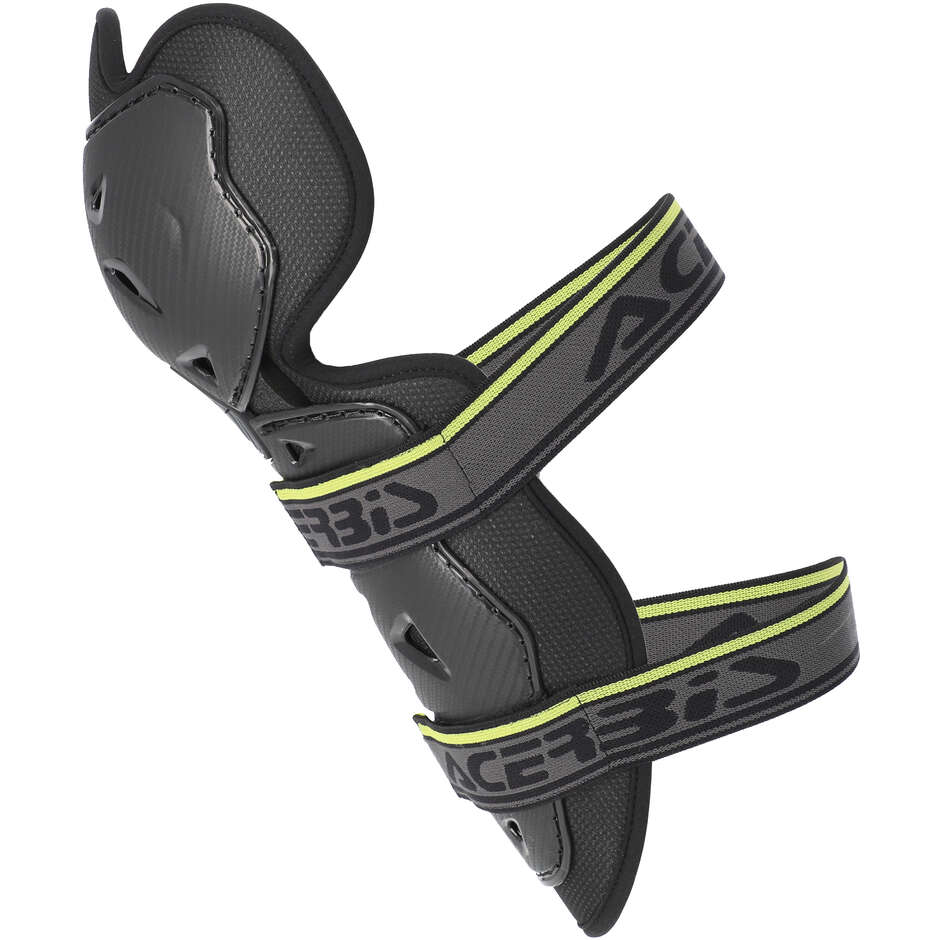 Acerbis Profile 2.0 Cross Enduro Motorrad Knieorthese Schwarz Gelb