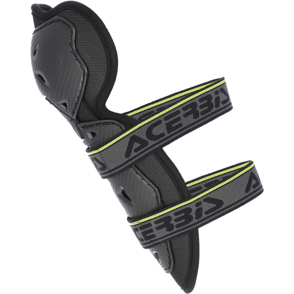 Acerbis Profile 2.0 Junior Motocross Enduro Knieschützer für Kinder Schwarz Gelb