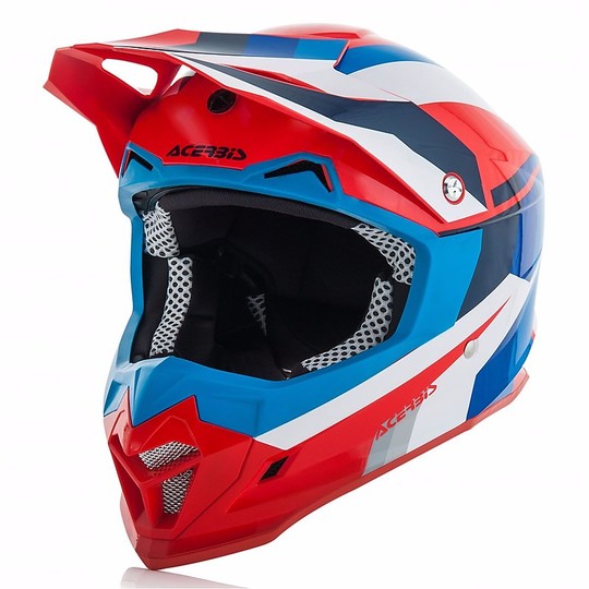 Acerbis Profile 4.0 Cross Enduro Moto Helmet Blue / Red Lucido